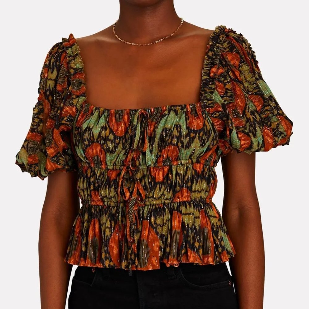Ulla Johnson Medha Puff Sleeve Top